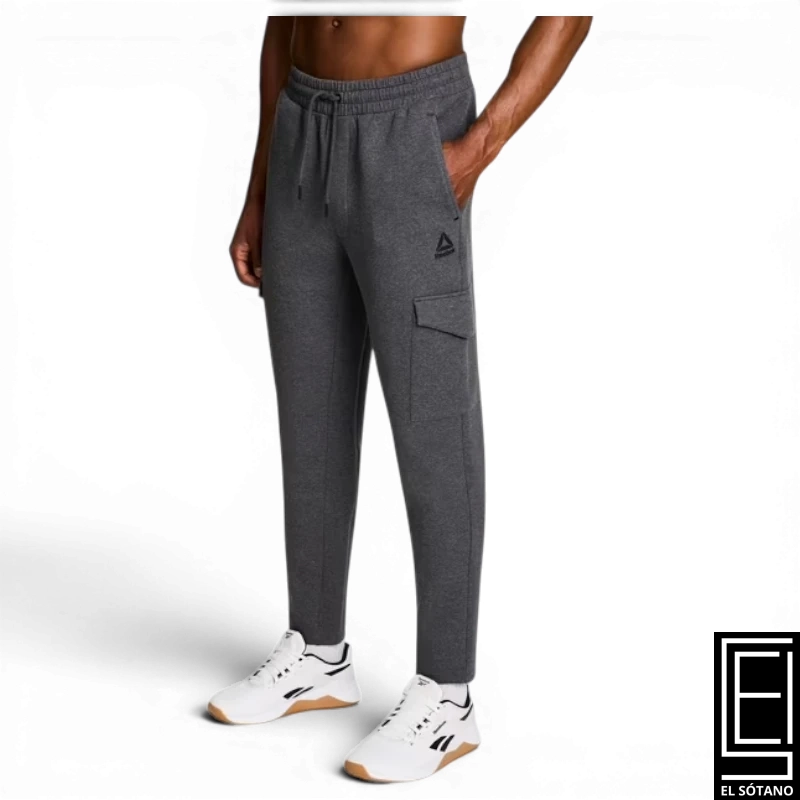 Pantalón Deportivo Reebok Rbk Unwind Cargo Pant Charcoal Heather Gris