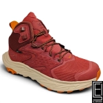 Botas Hoka Anacapa 2 Mid Gtx En Color Hot Sauce Reconocibles Por Su Parte Superior De Nobuk Rojo Y Suela Vibram Senderismo