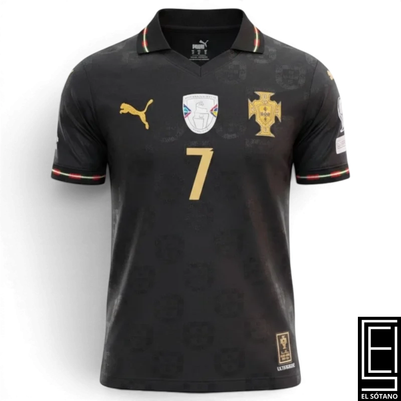 Franela Camiseta Mundial De Futbol 2026 Protugal Visitante Modelo Pantera Negra Camisa Futbol