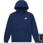Sueter Con Capucha Nike Sportswear Club Fleece Kids En Azul Marino