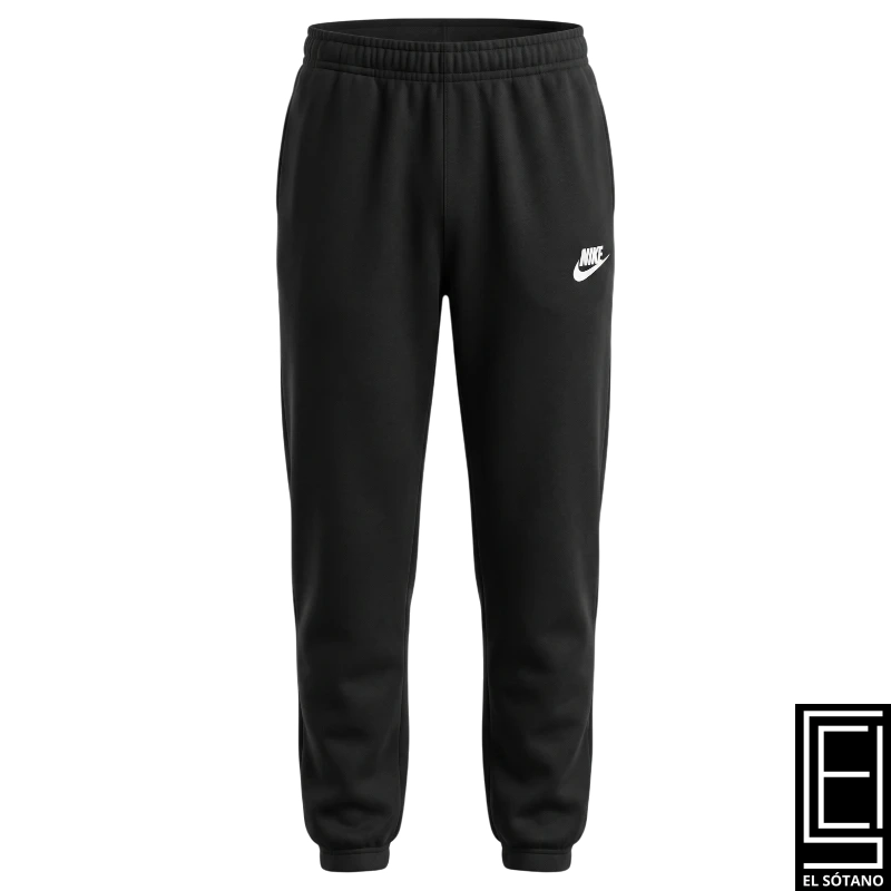 Pantalon Deportivo Nike Sportswear Club Fleece Kids De Color Negro