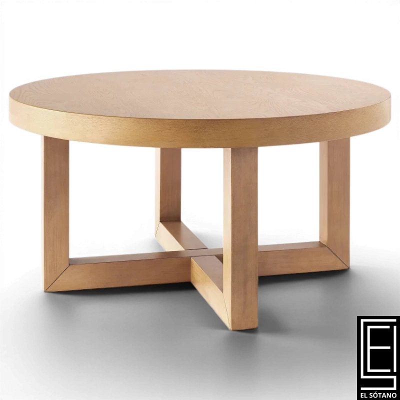 Mesa De Centro Redonda De Madera Rose Park - Threshold Diseñada Con Studio Mcgee